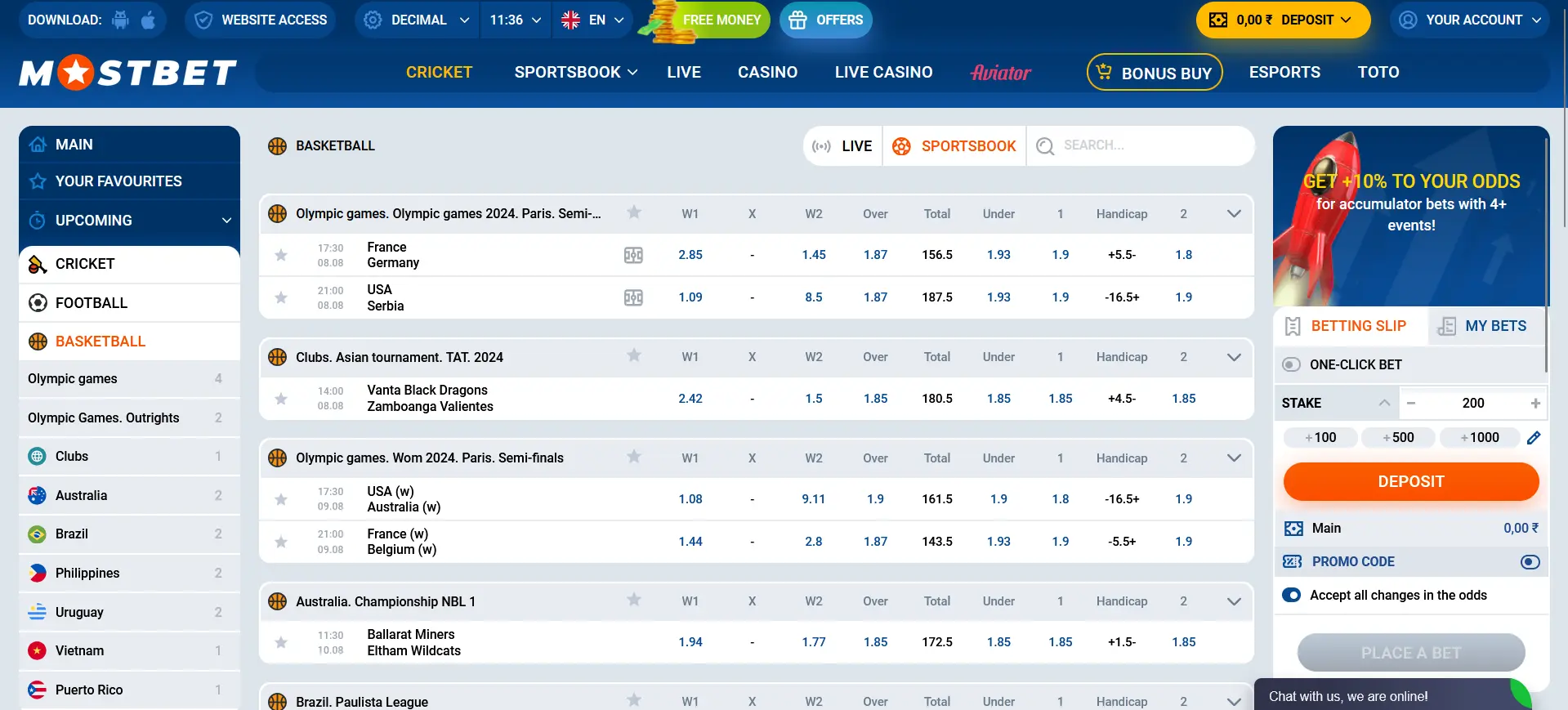Basketball betting at Mostbet India Basketball betting at Mostbet India