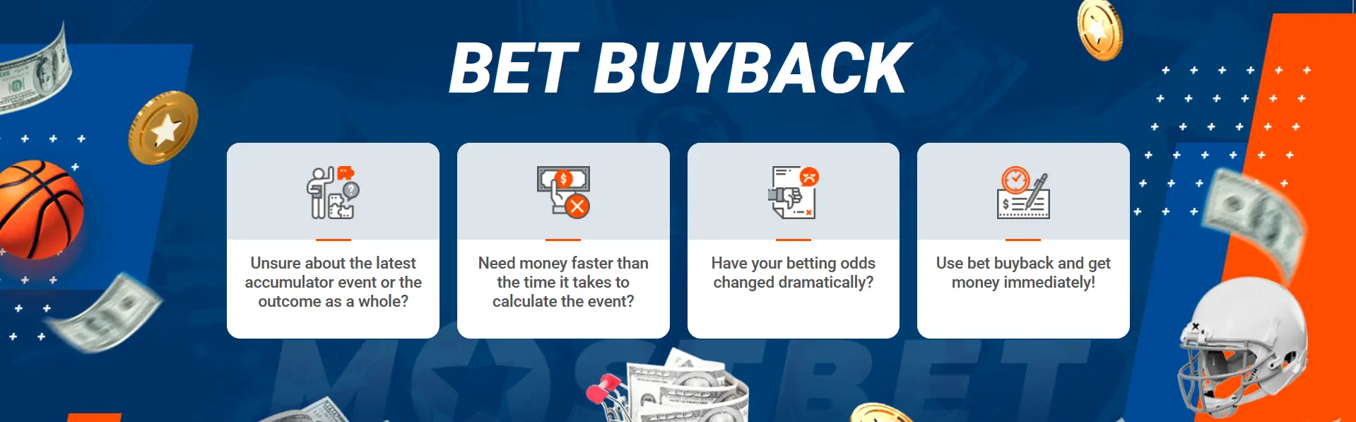 Bet Redemption promotion at Mostbet