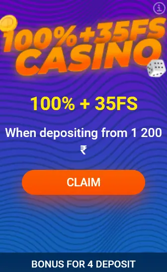 Bonus on 4th deposit 100% + 35FS Casino