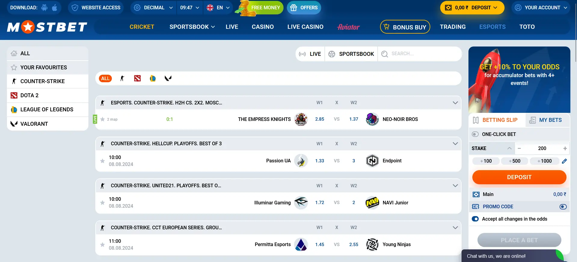 Cybersport betting basics at Mostbet in India Cybersport betting basics at Mostbet in India