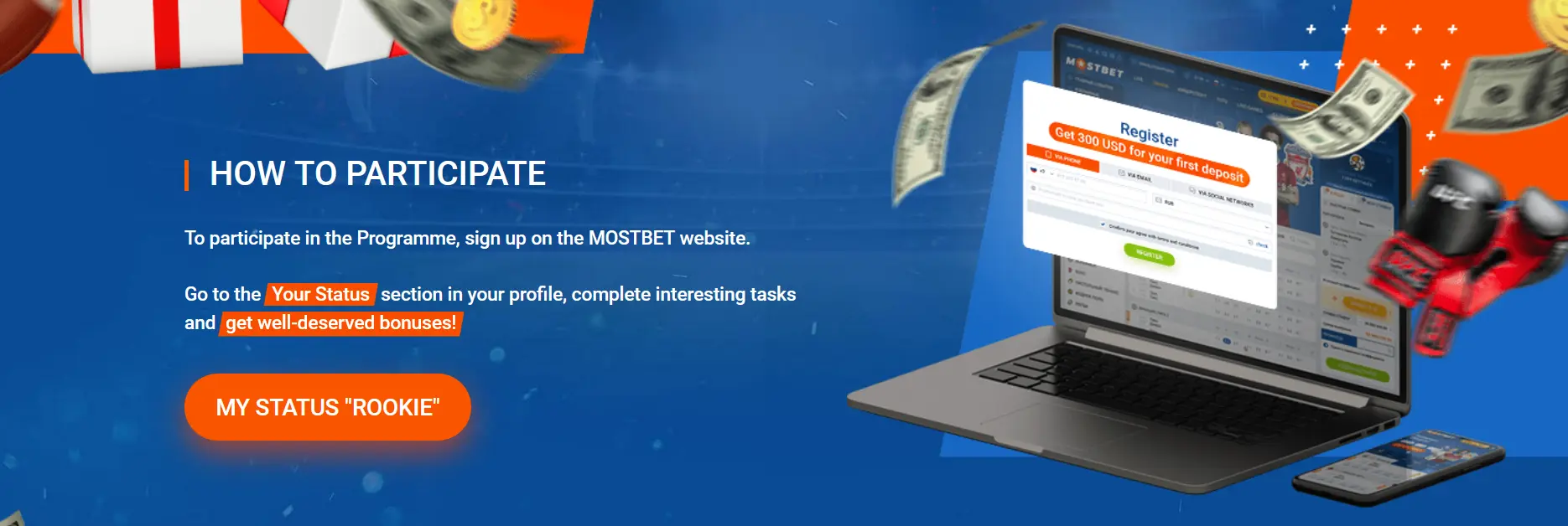 How to participate in the Loyalty Programme at Mostbet