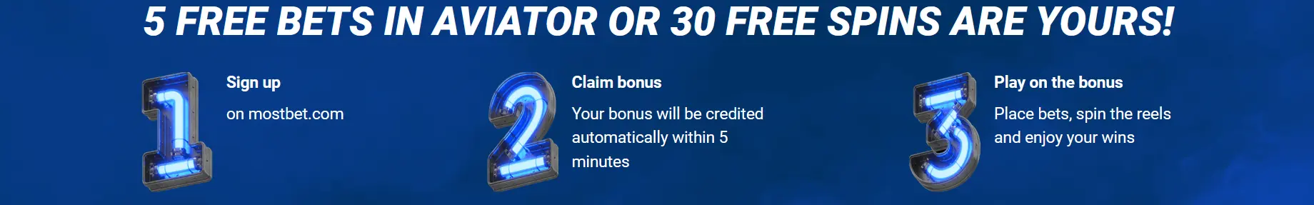Other rules of participation in the No Deposit Bonus promotion from Mostbet