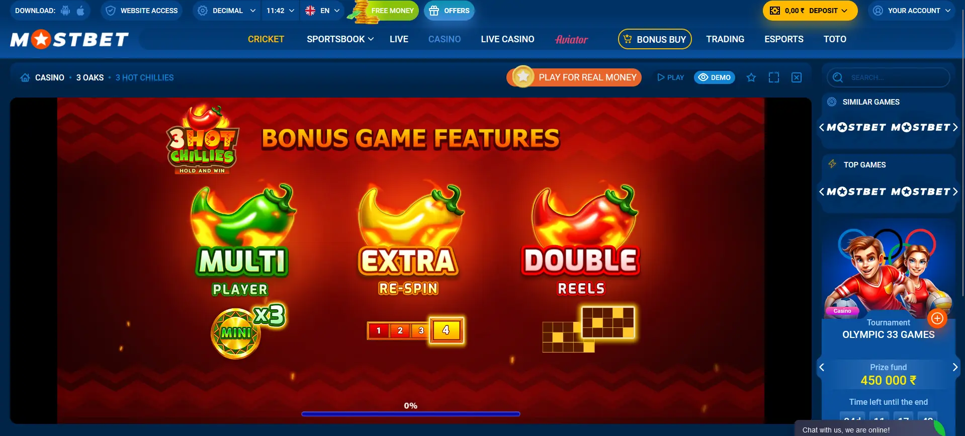 Slots at Mostbet